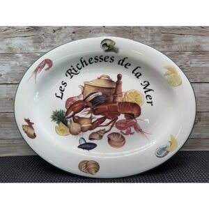 Royal Vale Les Richesses de la Mer Seafood Decorative Plate England - Shellfish